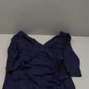 MUXXN Women's Vintage Faux Wrap V Neck 3/4 Sleeve Formal Classic Party Work Dress with Belt, Size -S