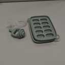 SAMiGO Baby Food Fruit Feeder and Breastmilk Popsicle Mold Set, Silicone Fruit Teether, Food Feeder Pacifier for Teething Relief, Freezer Tray, Baby Feeding Essentials, 4 Months+