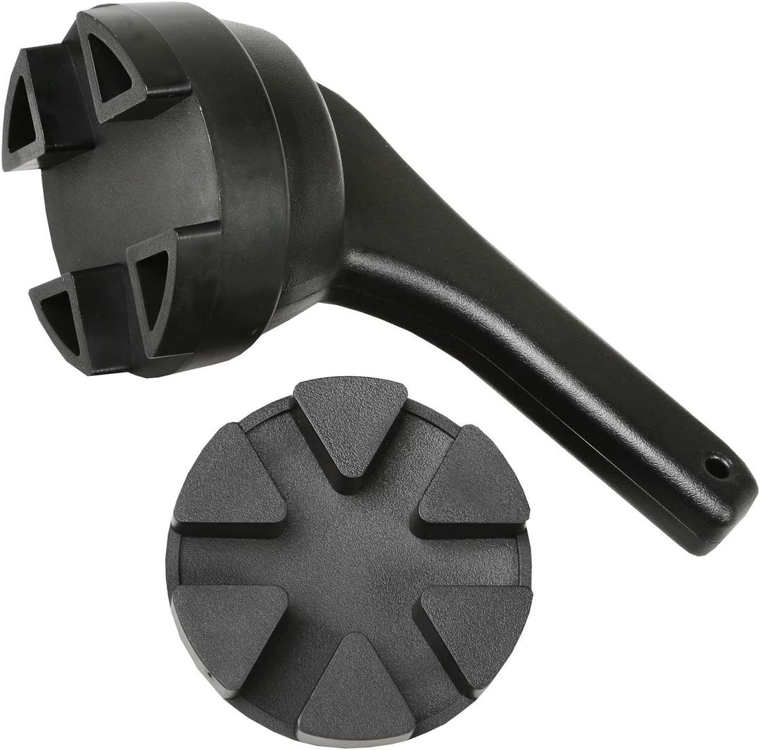 3 Piece Gas Cap Tool Set, Black, 8"