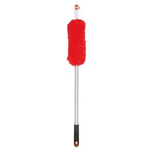 OXO Good Grips 3-in-1 Extendable Microfiber Long Reach Duster with Interchangeable Heads, 8 ft