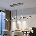 Likflyer Black 47.24in Snake-Shaped Twist Dimmable LED Pendant Chandelier