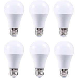 A60 3W Light Bulb 4000K Natural White Energy Saving Light Bulbs 200 Lumens E26 Base Non-Dimmable for Indoor Outdoor Patio Decor, Pack of 6