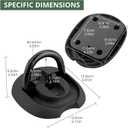 EYPINS Security Ground Anchor, Heavy Duty Alloy Steel Anti-Theft Floor Wall Anchor Lock for Motorcycle, Bicycle, Scooter, Chain Lock,Outdoor Indoor Concrete Brick Surfaces Installed