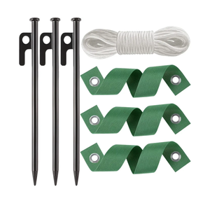 Heavy Duty Tree Stake Kits Steel Tree Stakes and Supports for Young Trees Against Bad Weather Leaning Tree Anchor Straightening Kit