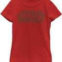 STAR WARS Join Me Son Girls Short Sleeve Tee Shirt (Large, Red)