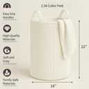 PUTSKA Laundry Basket Hamper  Blanket Basket for organizing, Dcor and Toys, Clothes Hamper  Perfect for Baby and Kids Room, Nursery, Bedroom, Bathroom, Living Room  XL, Cream (Extra Large)