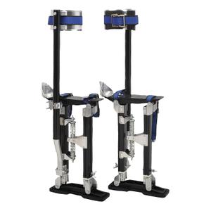 Drywall Stilts 15-23 Inch Height Adjustable Lifts Aluminum Tool for Painting Finishing Pruning Branches Cleaning - Black (15" - 23")