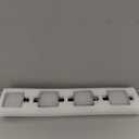 360 Rotate LED Bathroom Vanity Light Fixtures, 1600LM Acrylic Matte Black Vanity Lights for Bathroom, Modern Wall Lighting Fixtures Over Mirror Kitchen Living Room Hallway (Natural White Light 5000K) (4-Light, 27-Inch, 5000K)