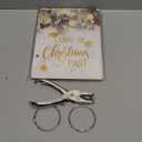 Thyle Christmas Greeting Card Organizer Cedar Pine Christmas Card Album Keeper with Metal Buckles Binder Collection Keepsake Album Holder for Holiday Memory Greeting Photo