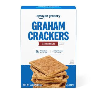 Amazon Grocery, Cinnamon Graham Crackers, 14.4 Oz, BB Jul 28 2026