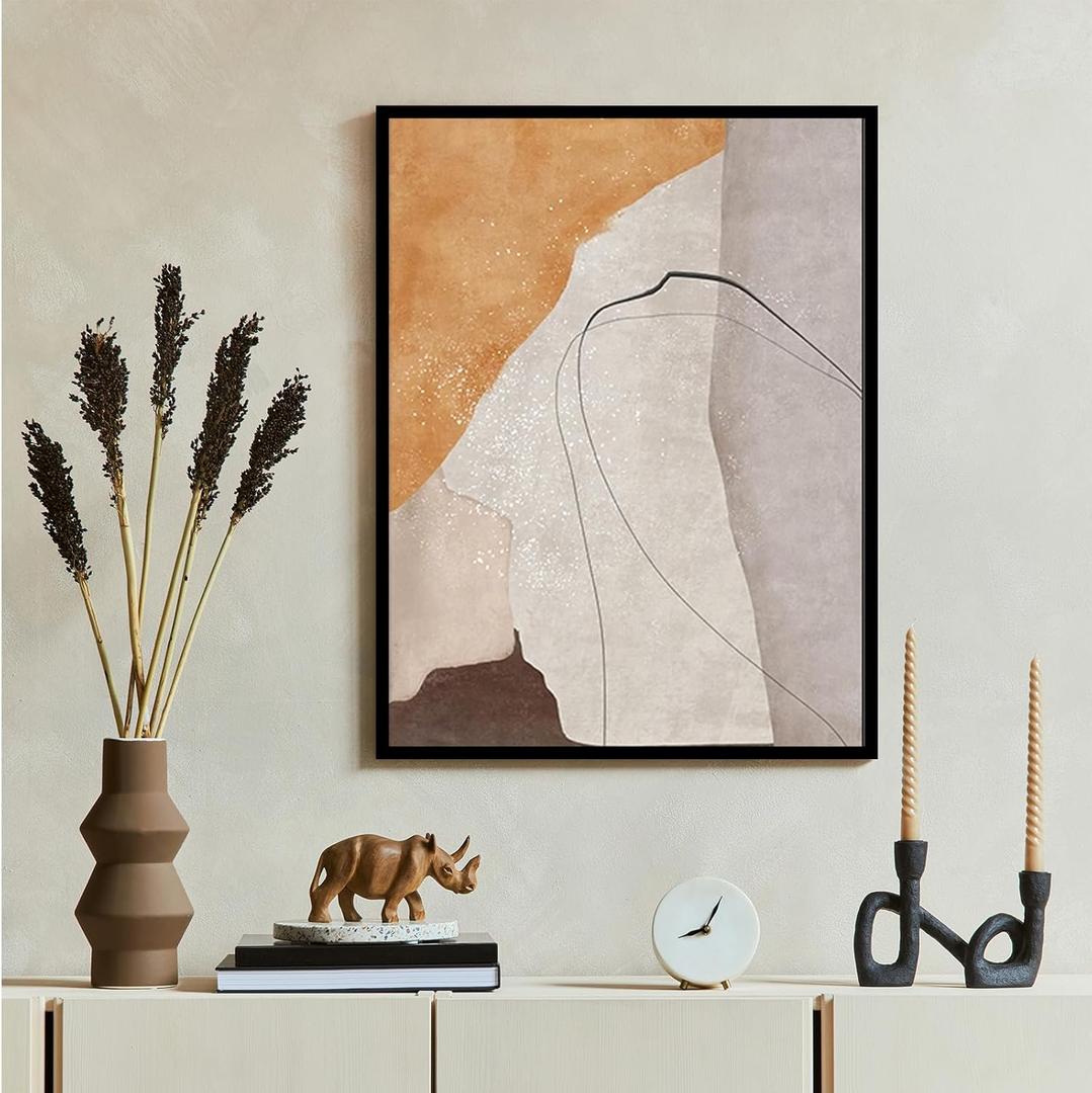 24x36 Poster Frame Black Wood Frame with Plexiglass Horizontal and Vertical Formats Hanging on the Wall Display Picture,