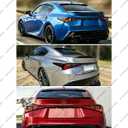 Roof Top Spoiler Fits for Lexus IS300 IS350 IS500 2021-2026, Gloss Black, V Style, Rear Window Roof Wing - WheelX