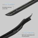 1 Pair Front Left & Right Side A-Pillar Windshield Molding Trim Compatible with Fiesta 2011-2019 Replace AE8Z5403136A AE8Z5403137B Windshield Outer Pillar Trim Molding