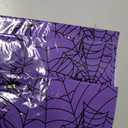 3 Pack Halloween Tablecloth-54 x 108 Inch Spider Web Design Purple
