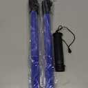 RoadHero 2 Pack 21 Inch Traffic Wands, Blue Led Traffic Control Baton, Night Safety Light Wand with 2 Flashing Modes, Air Marshaling Signal Wand with Side Clip for Parking Lot