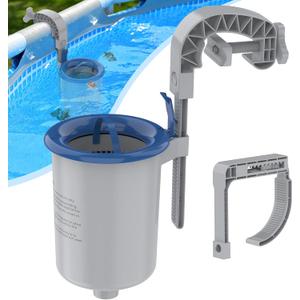 Sepetrel Above Ground Pool Surface Skimmer, Wall Mount Pool Maintenance Accessories for Inflatable Collars, Tubular & Metal Frame Pools, Floating Skimmer Basket - Efficiently Removes Debris