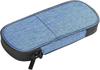 Diabetic Supplies Organizer Bag, Insulated Portable Case with Heavy-Duty Zipper and Pen Holder