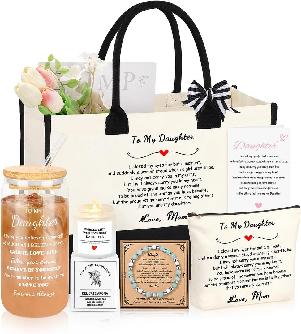 Gifts for Women Basket Set of 6, Mothers Day Birthday Gifts for Mom Grandma Sister Daughter