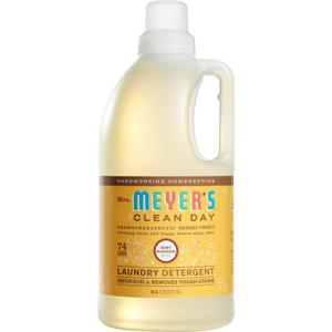 MRS. MEYER'S CLEAN DAY Baby Laundry Detergent Liquid, Infused with Essential Oils, Baby Blossom, 64oz - Pack of 2 (64 Loads)