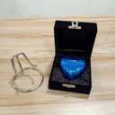 Blue Heart Urn for Ashes Heart Keepsake with Stand & Premium Box Small Urn for Human Ashes Honor Your Loved One with Mini Urn Shaped Cremation Urn for Adults & Infants