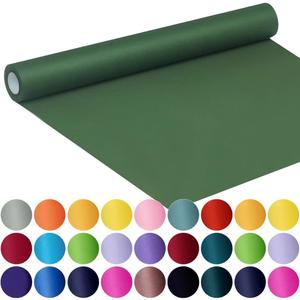 SMART&CASUAL 17.8" x 760" (63') Dark Green Kraft Craft Paper Roll for Gift Wrapping Bulletin Board Bouquet Flower Kids Art Packing Parcel Table Covering 80GSM 55LB (Dark Green, 17.8" x 63')