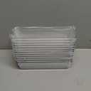 Maitys 12 Pcs Clear Drawer Organizer 9 x 3 x 2 Inches Plastic Rectangle Trays Makeup Vanity Storage Bins and Kitchen Drawers Dividers for Office Desk Silverware Kitchen Utensils(Clear)