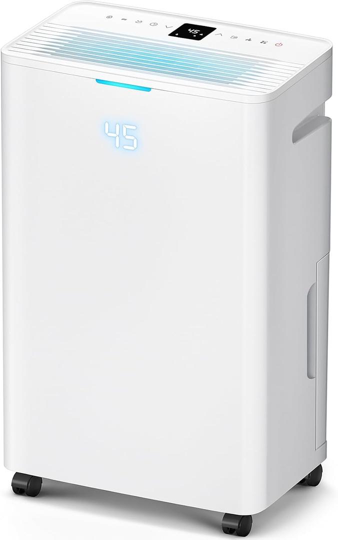 Dehumidifier, 4500 Sq.Ft Dehumidifier for Basement, with Drain Hose, Humidity Control and Auto Shut-off, Quiet Smart Compressor for Home, Bathroom, Garage and Large Rooms