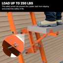 New Upgraded Adjustable Orange Ladder Jacks 2 Pack for Scaffolding Platform