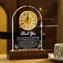 Thank You Gifts for Men Women -LED Crystal Clock with Laser Engraving 9x6.7,Appreciation Gift for Friends Teacher Hostess Nurse,Thanksgiving Gratitude Gifts for Boss Employee Coworkers