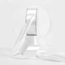 MEEDEE White Satin Ribbon 1-1/2 Inch White Ribbon Lux Double Faced Satin Ribbons by 50 Yards Polyester Satin Ribbons for Crafts, Weddings, Flower Bouquet, Holiday Decorating