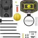 Kids Basketball Hoop GILIKOKO Adjustable Height 3.6 ft-6.2 ft Indoor Outdoor Toddler Plastic Basketball Goal Outside Yard Games Toys Gifts for Children