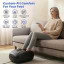 Foot Massager, Shiatsu Foot Massager Machine with Heat & Vibration & Compression for Plantar Fasciitis, Neuropathy - 5 Intensity, 4 Modes, 2 Heat, US Size 11, Gifts for Mother women, Mom, Black