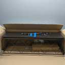 Q&S Farmhouse Rustic Chandelier Light Fixtures Bronze 5 Lights Linear Rectangular Chandelier Pendant Light Fixtures for Dining Room Kitchen Island Pool Bar Office Living Room Entryway UL Listed