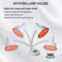 Red Lights Therapy Lamp-660nm Red Light,850nm & 940nm Infrared Light Therapy for Body Pain and Skin Vitality(275W Infrared Massage)