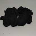 Duufin 20 Pairs Toddler Kids Ankle Socks Boys Girls Low Cut Athletic Sock (6-8 Years, Black)