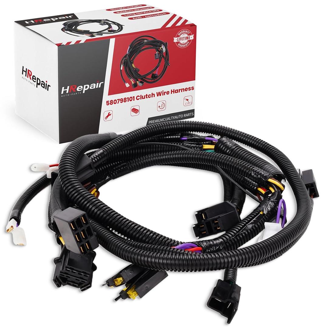 Wiring Harness fits for Husqvarna Craftsman Poulan Jonsered AYP Sears RedMax Electrolux McCulloch Weed Eater Yazooks.etc Lawn Tractors Mowers Ignition Wire Harness Replaces#580798101