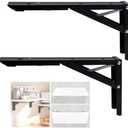 ANTEISI Wall Table Fold Down Hinge,90 Degree Self-Locking Folding Hinge,Save Space Drop Leaf Table Hinges,Shelf Brackets Locking Hinges 90 Degree For Wall Folding Racks,Etc