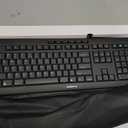 Cherry Stream Keyboard, Wired Keyboard for PC/Laptop, Whisper Quiet Silent Keys, Unique Typing Feel, Slim Design, SX Scissor Switches, USB-A, QWERTY, Black