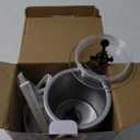 Huogary Milk Forther Simple Milk Frother and Steamer 2-in-1 Milk Steamer with Hot Milk Foam and Hot Milk for Latte, Macchiato, Cappuccinos (white)