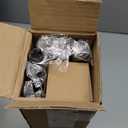 2 Pack Bronze Curtain Rods for Windows 30 to 56 Inch, Decorative Heavy Duty Single-Side Adjustable 1'' Antique Brown Curtain Rod, Vintage Rustic Metal Drapery Pole Set for Farmhouse Bedroom