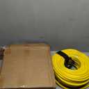 POWGRN 150 Ft 10AWG Outdoor Extension Cord Waterproof Heavy Duty 10 Gauge, Flexible Cold-Resistant Long Power Cord Outside with Lighted Indicator End, 15Amp 1875W SJTW Yellow ETL Listed