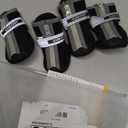 QUMY Dog Shoes for Small Dogs, Puppy Dog Boots & Paw Protector for Winter Snow Day, Summer Hot Pavement, Waterproof in Rain Weather, Outdoor Hiking, Indoor Hardfloor with Skid-Resistant Sole Black, Size 4: 1.89"x1.51"(L*W))