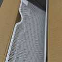 4 Tier Magnetic File Holder, Large Capacity Mesh Hanging Wall Organizer Vertical Magnetic Hanging File Organizer, Magnetic File Folder Holder for File Cabinets, Office, Whiteboard (White)