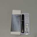 Eyebrow Trimmer, Electric Eyebrow Razor for Women Men, Rechargeable Painless LED Light Facial Hair Shaver Remover with Rinseable Blade for Face Lips Neck Leg (Black)