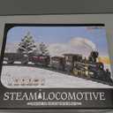 Funwee Electric Train Toy with Smokes,Lights and Sound,Train Set for Under Christmas Tree, Locomotive Train Model with Track, for 3 4 5 6 7+ Years Old Toddler Boys and Girls Birthday