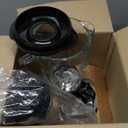 Oster Pro 1200 Smoothie Blender with Glass Jar & 24oz To-Go Cup, Countertop Kitchen Blender with 7 Speeds, 1200W Power, Brushed Nickel