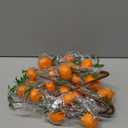 4Pcs Artificial Tangerine Branches, Lifelike Orange Branches with Green Leaf and Adjustable Branch, 11.8inch Fake Oranges for Home Kitchen, Graden, Desk, Party Decorations