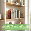 Sanwarm Metal Bookends Abstract Modern Book Ends Decorative Bookend for Home Office Library Desk Book Shelves Decor, Gift for Reading Enthusiasts Non-Skid Book Stoppers Holder (Black 1 Pair)