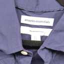 Essentials Men's Long-Sleeve Casual Poplin Shirt, Navy, X-Large