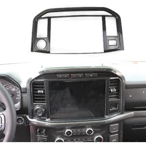 Carbon Fiber Central Control Panel Cover Tirm for Ford F150 2021+(Navigation Screen)